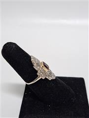 Vintage Rubellite Tourmaline Lady's Stone & Diamond Ring